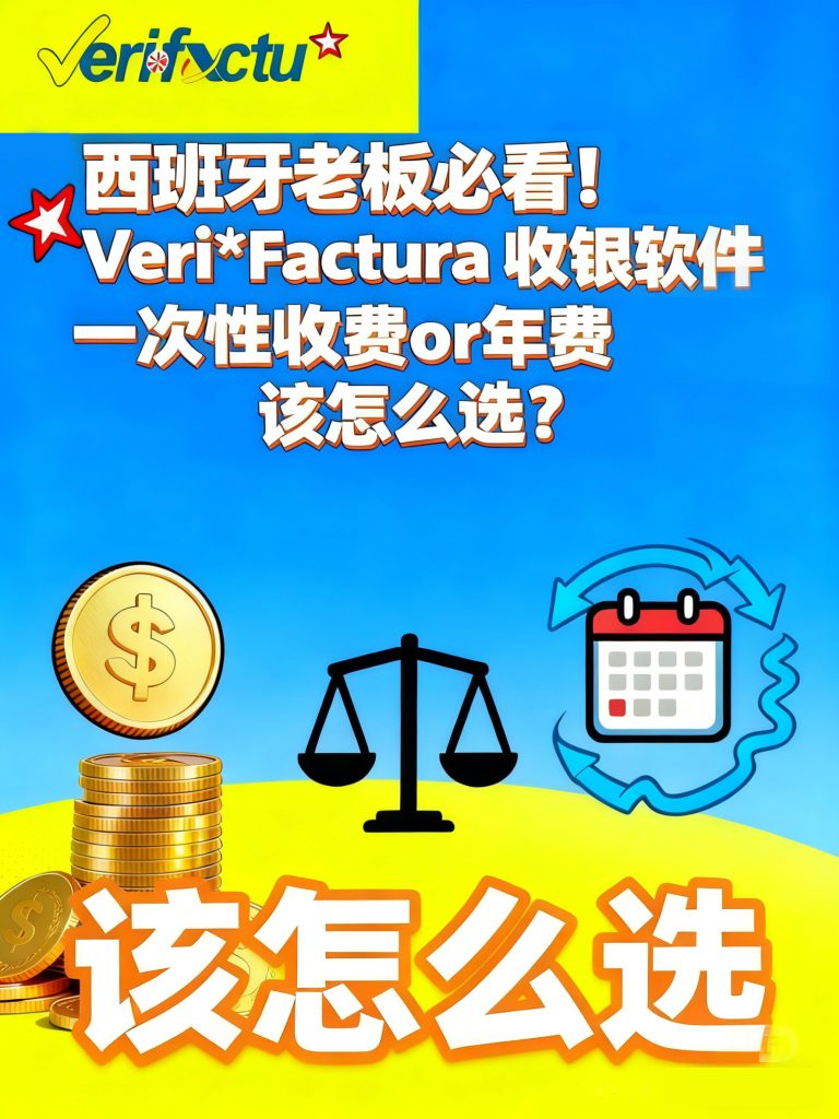 西班牙老板必看！VeriFactu 收银软件选免年费的还是收费的？一篇讲透不踩坑💥